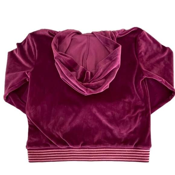 Xersion size L (14)reg purple zip front velour jacket - Picture 2 of 3